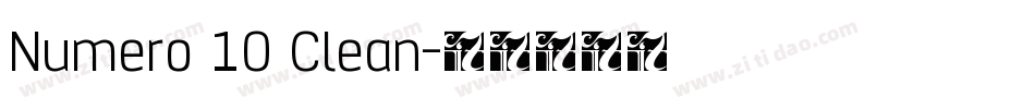 Numero 10 Clean字体转换